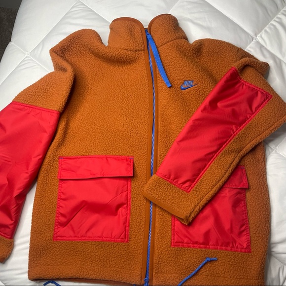 New Nike SW Sport Essentials+
Men's Fleece Full-Zip Jacket
Orange/Blue/ Red
M - Picture 5 of 13